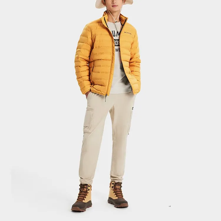 Columbia Down Jackets Men Yellow-2