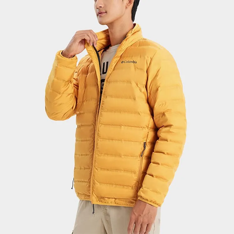 Columbia Down Jackets Men Yellow-3