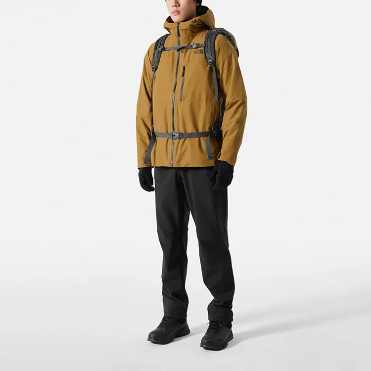 THE NORTH FACE TABLE Waterproof, Windproof, Thermal, And Breathable Windbreaker Jacket Men's Brown-2