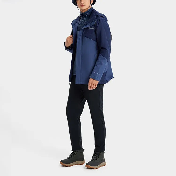 Columbia Waterproof, Windproof, Lightweight, Water Repellent Windbreaker Jacket Unisex Marine Blue-2