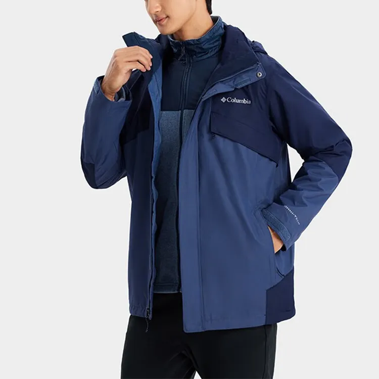 Columbia Waterproof, Windproof, Lightweight, Water Repellent Windbreaker Jacket Unisex Marine Blue-3