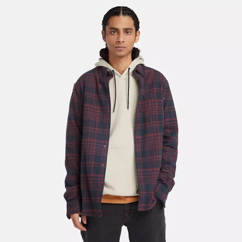 Timberland Shirt Men's Dark Purple-3