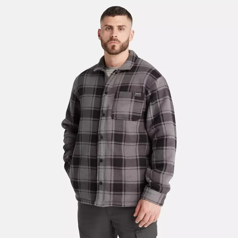 Timberland PRO® Gritman Check Heavyweight Shirt Men's Gray-4