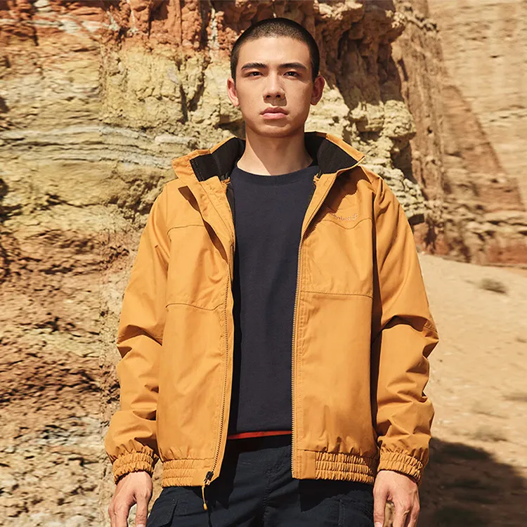 Timberland Waterproof And Breathable Windproof Windbreaker Jacket Men's Wheat-4