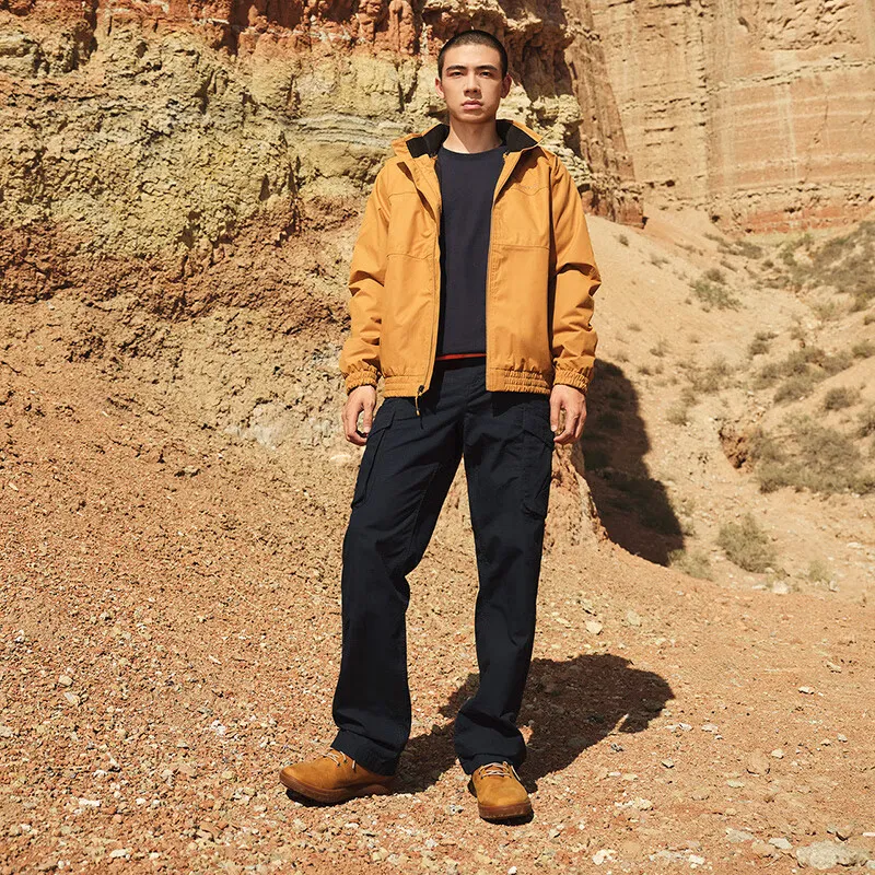 Timberland Waterproof And Breathable Windproof Windbreaker Jacket Men's Wheat-3
