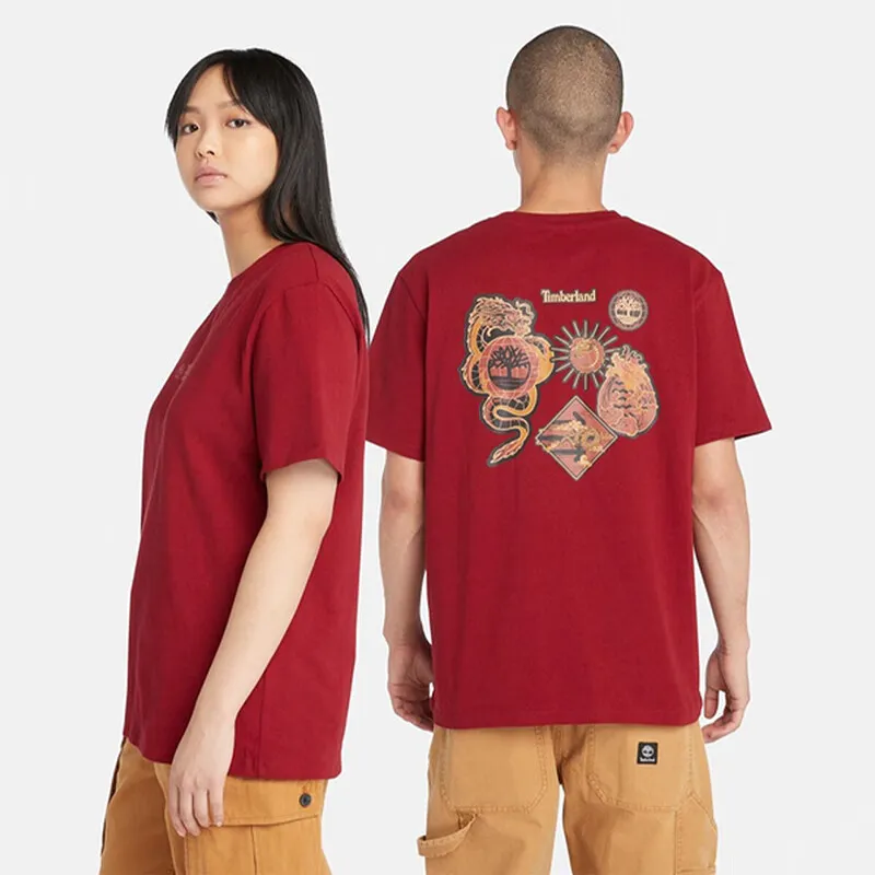 Timberland T Shirt Unisex Bicycle Red-4