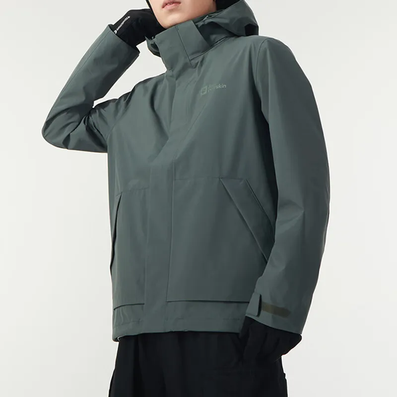Jack Wolfskin Waterproof And Windproof Windbreaker Jacket Men's-3