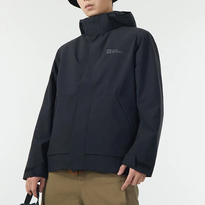 Jack Wolfskin Waterproof And Windproof Windbreaker Jacket Men's-10