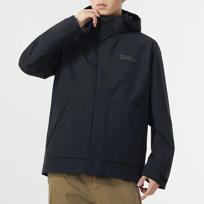 Jack Wolfskin Waterproof And Windproof Windbreaker Jacket Men's-7
