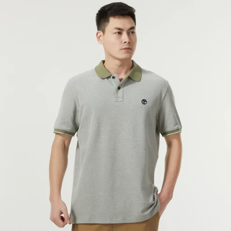 Timberland Polo Shirt Men's Gray-2