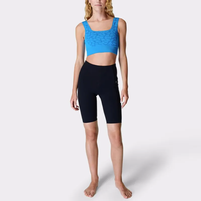 Sweaty Betty Balance Collection Sports Underwear Women's Summer Blue Leopard Jacquard-1