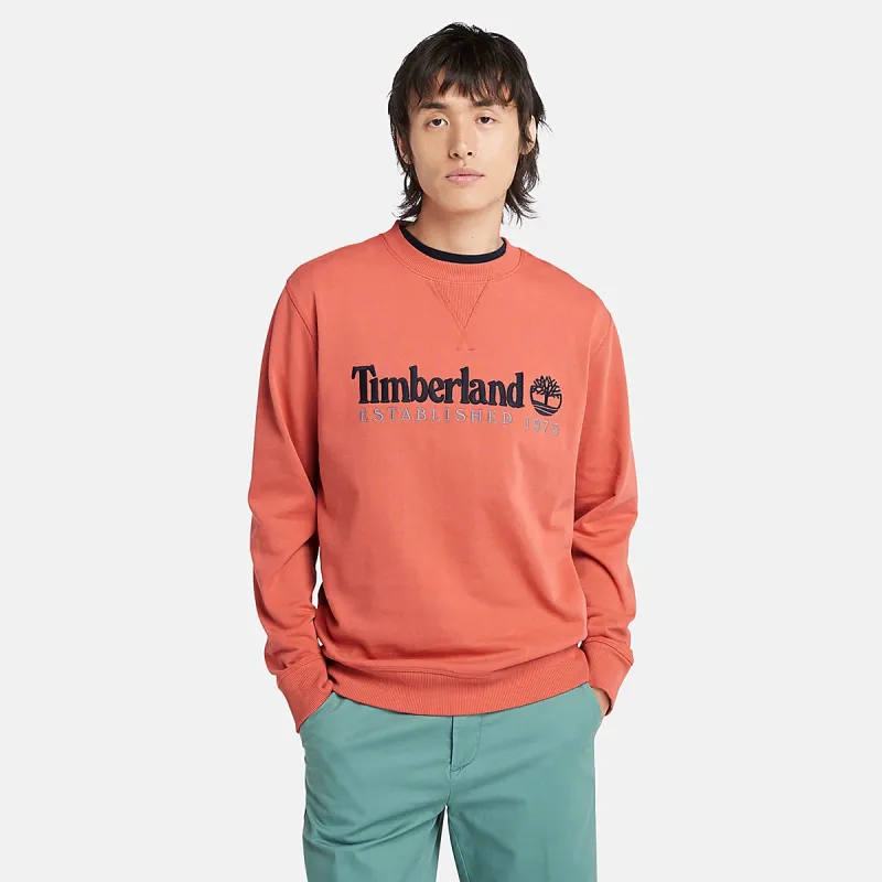 Timberland EST. 1973 Sweatshirt Men's Coral-2
