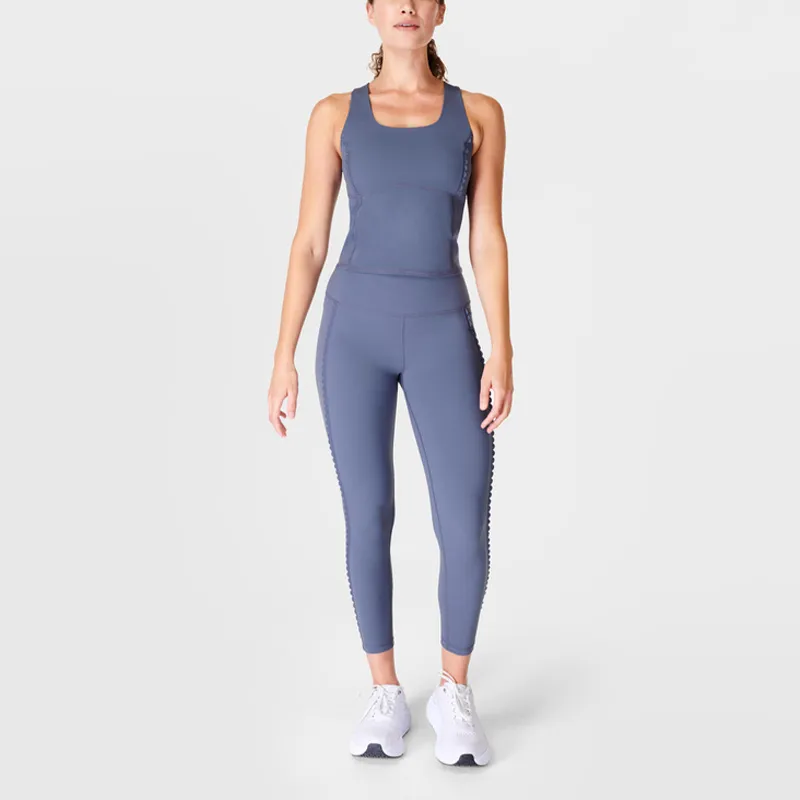 Sweaty Betty Power Scallop Detail Collection Sport Vests Women's Borderless Blue-2