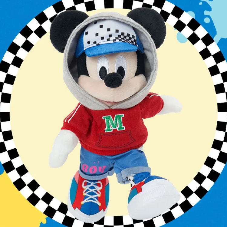 Disney Mickey Mouse 2024 Spring Mickey Mouse And Friends Collection Dolls Plush Doll 16.5cm Height-3