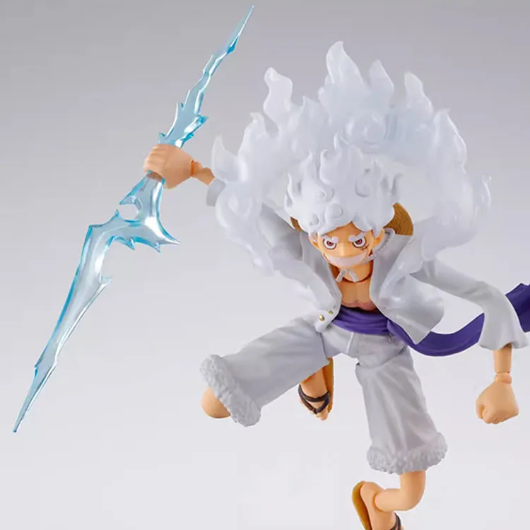 BANDAI Soul Limit SHF One Piece Five Speed Luffy Nika Form Action Figures-2