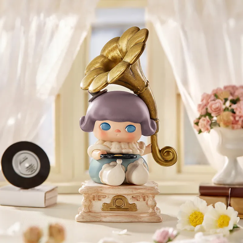POP MART Pucky Elf Record Player Hang Tag Box 8cm-2