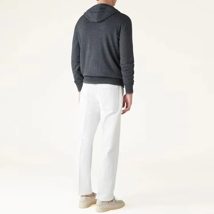 Loro Piana Hood Leasure Bomber Jackets & Coats Men's Gray-3