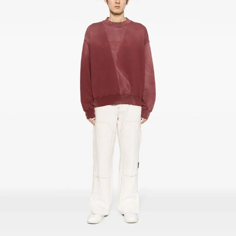 OFF WHITE Sweatshirt Regular Fit Men's Red-1