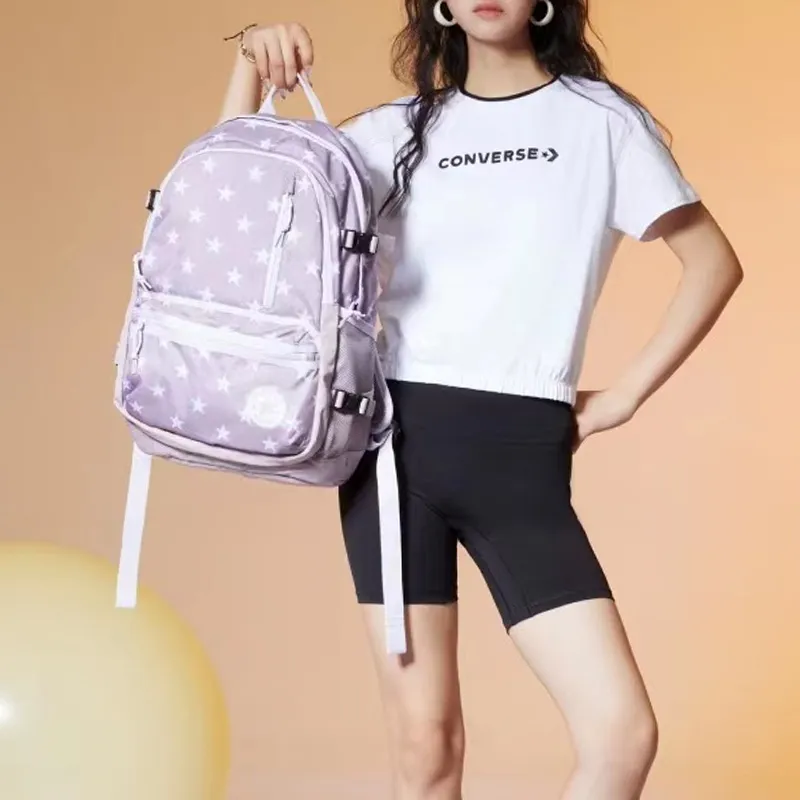 Converse Polyester Backpack Regular Unisex Pink-3