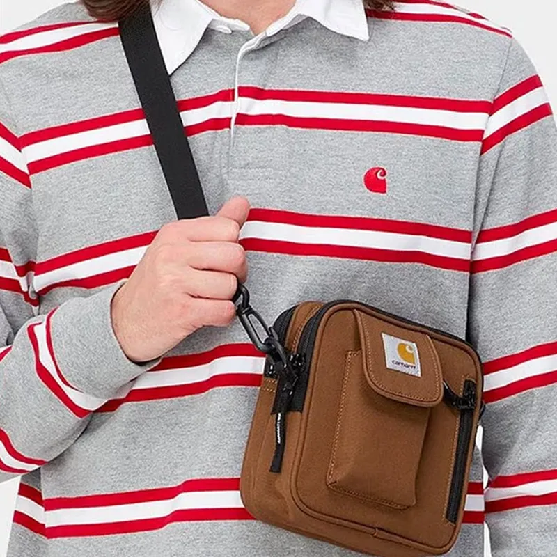 Carhartt WIP Polyester Crossbody Bag, Shoulder Bag Trumpets Men's Brown-5