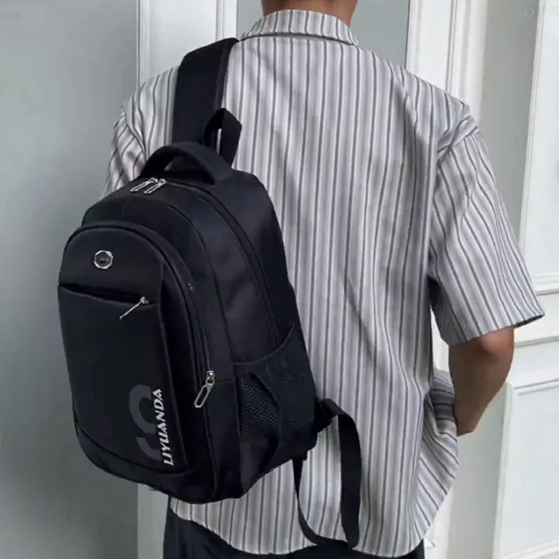 GEERDUN Oxford Backpack Regular Men's Black/Gray/Blue-6