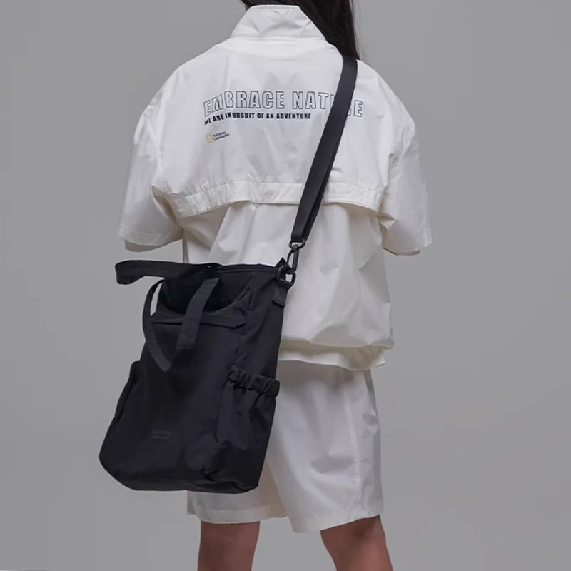 NATIONAL GEOGRAPHIC Polyamide Tote Bag Shopping Bag Shoulder Bag Crossbody Bag Handbag Kids' Black-4