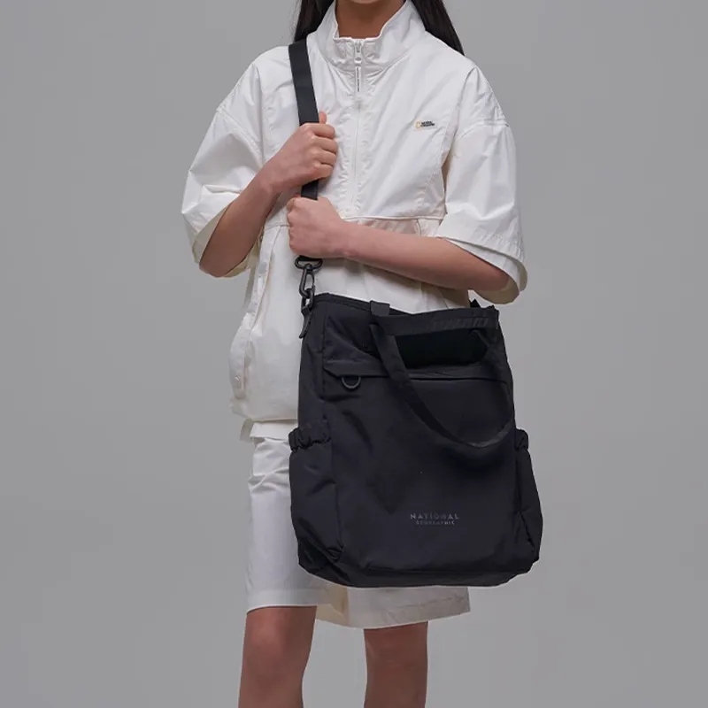 NATIONAL GEOGRAPHIC Polyamide Tote Bag Shopping Bag Shoulder Bag Crossbody Bag Handbag Kids' Black-2