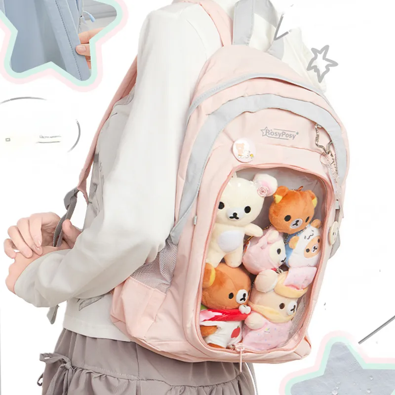 Rosyposy PVC Backpack Regular Unisex Multicolor-6
