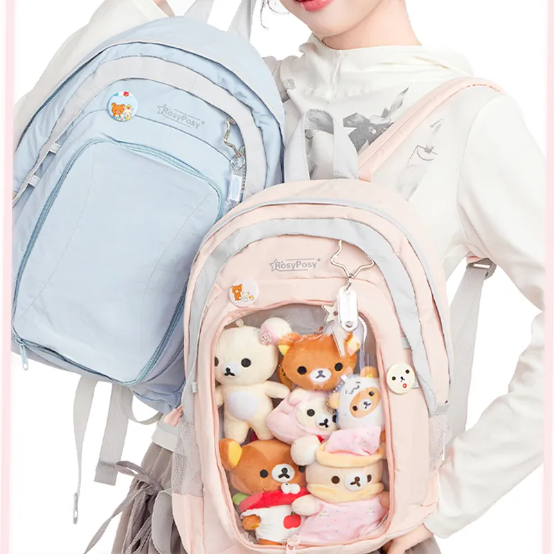 Rosyposy PVC Backpack Regular Unisex Multicolor-5