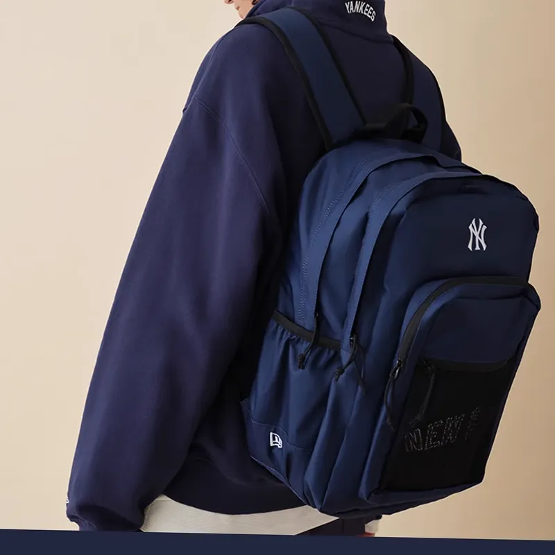 New Era MLB Collaboration Fabric Backpack Unisex Navy Blue-5