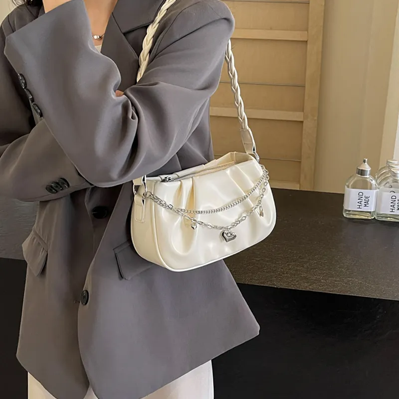 Champion Cub PU Crossbody Bag, Shoulder Bag Women's Ecru/Light Khaki/Black-1