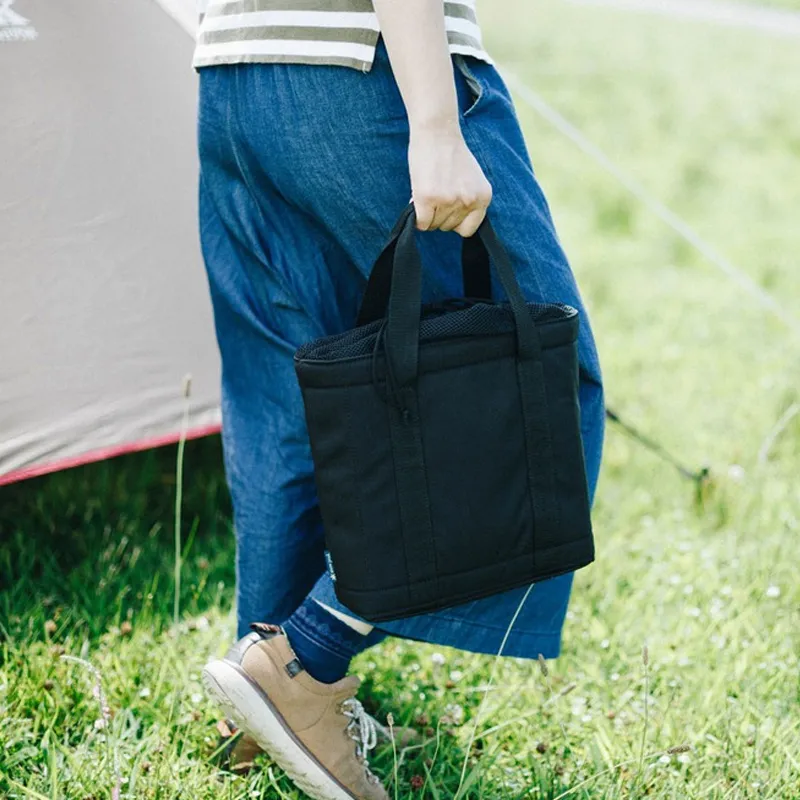 Snow Peak Nylon Burner Storage Bag Handbag Unisex Black-3