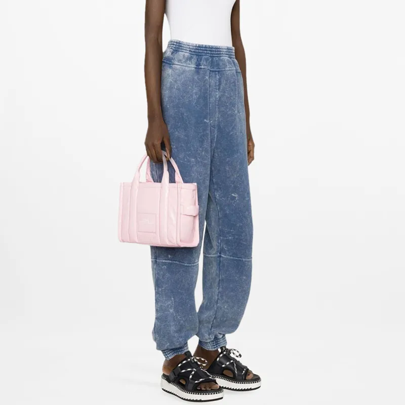 MARC JACOBS The Shiny Crinkle Small Tote Bag-4