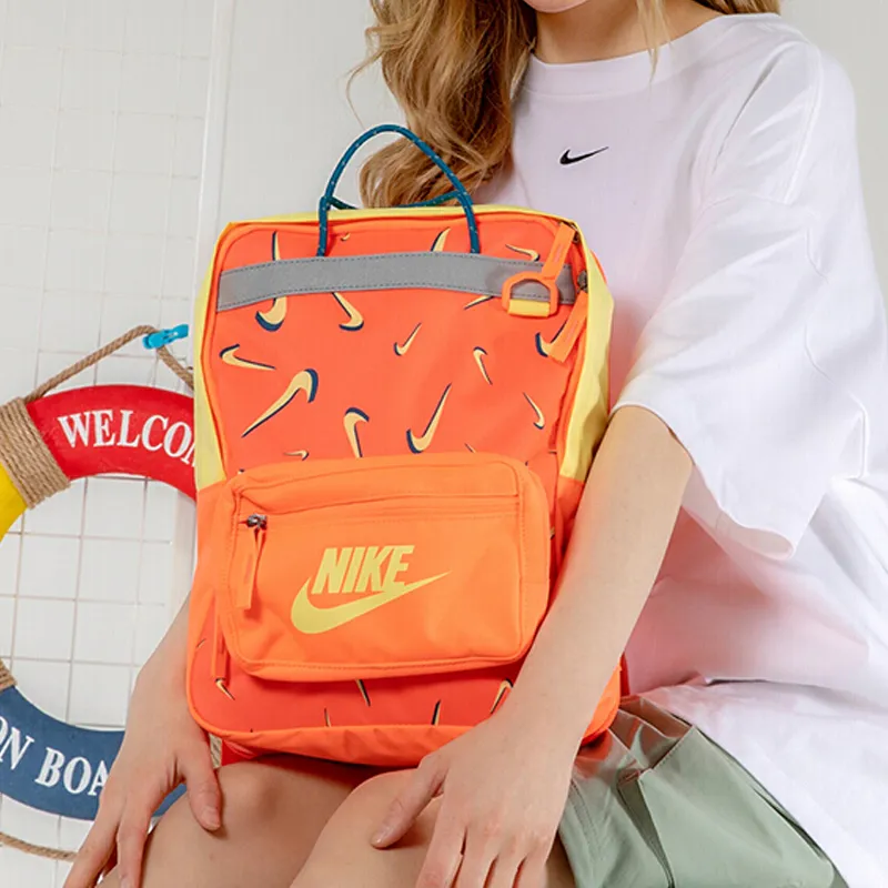 Nike Polyester Backpack Regular Men's Orange-4