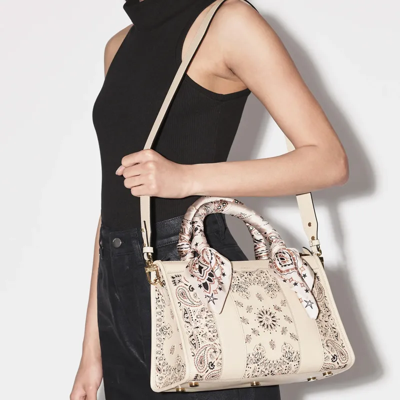 AMIRI Cotton And Polyurethane Tote Bag Shopping Bag Shoulder Bag Crossbody Bag Handbag Mini Women's Light Khaki-8