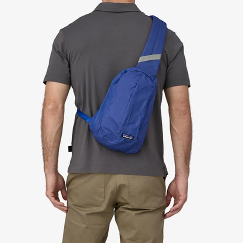 Patagonia Recycled Nylon Sling Bag, Shoulder Bag, Crossbody Bag Regular Unisex Blue-2
