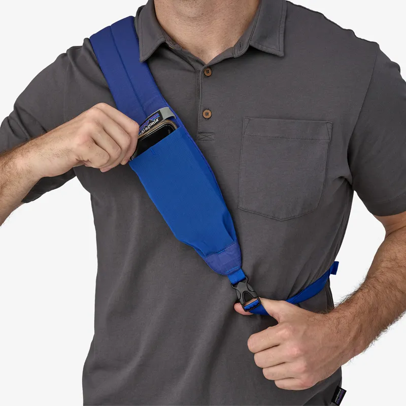 Patagonia Recycled Nylon Sling Bag, Shoulder Bag, Crossbody Bag Regular Unisex Blue-4