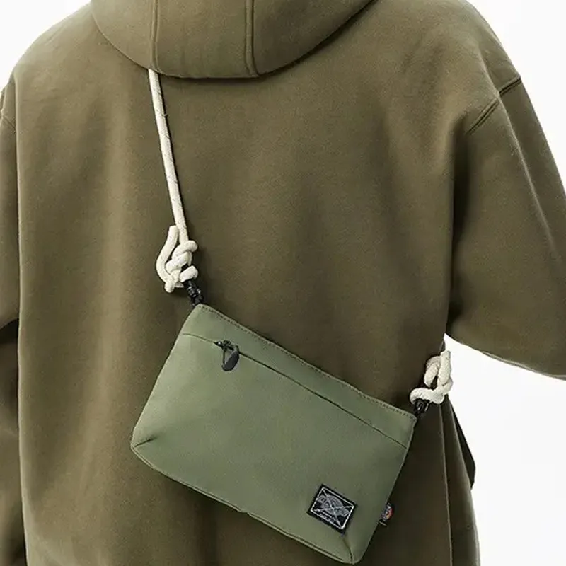 Dickies Polyester Shoulder Bag, Crossbody Bag Regular Unisex Army Green-4