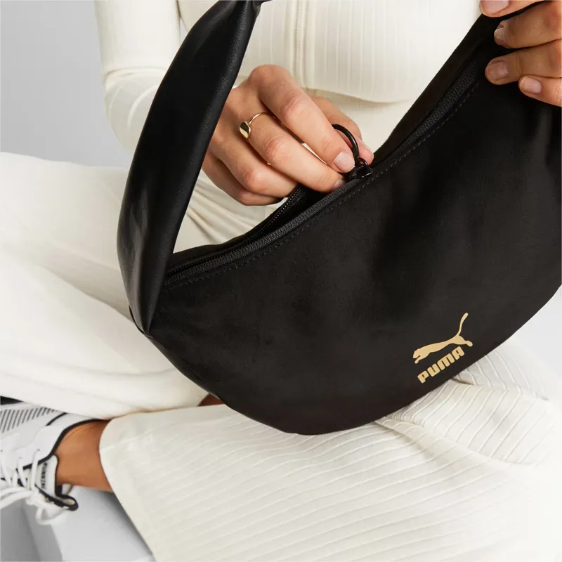 PUMA Polyester Casual Storage Bag Portable Crossbody Bag Shoulder Bag Women's Black-3