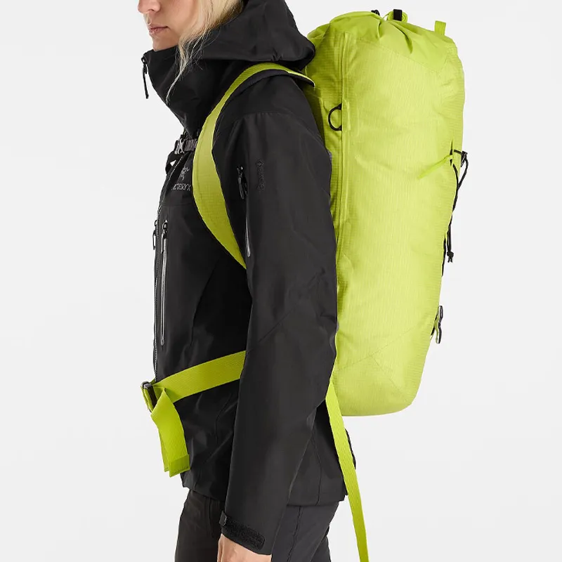 Arcteryx ALPHA Nylon Hiking Bag Backpack Unisex Dark Sprint Green-5
