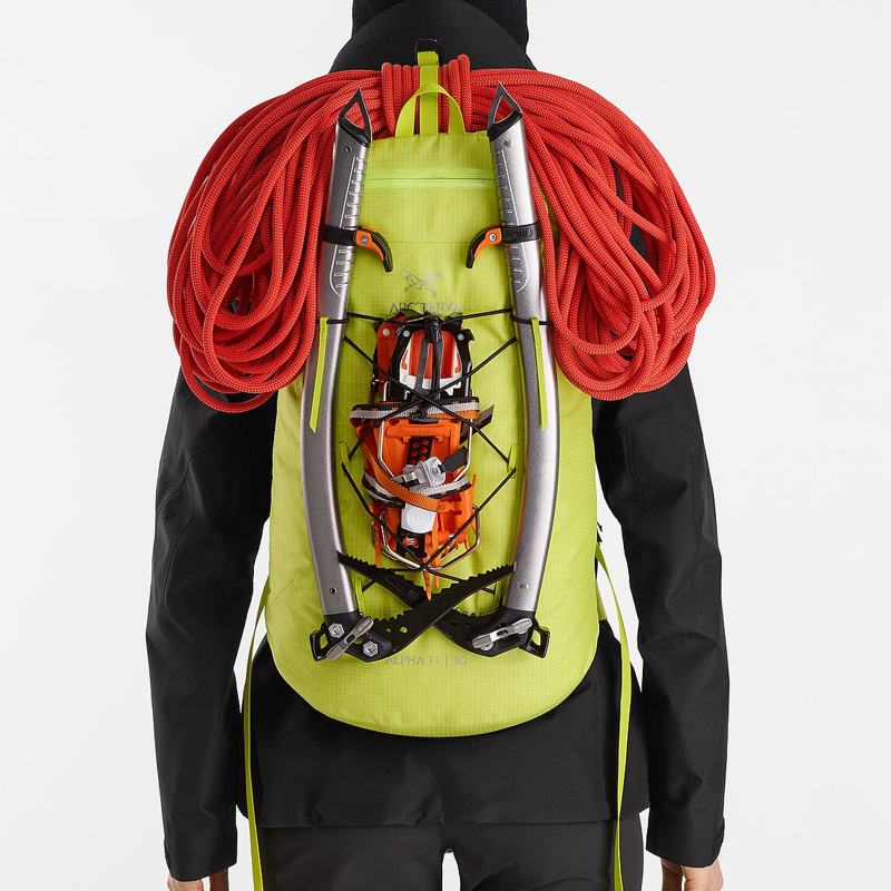 Arcteryx Alpha Womens backpacks Deep Sprint Green - Cheap