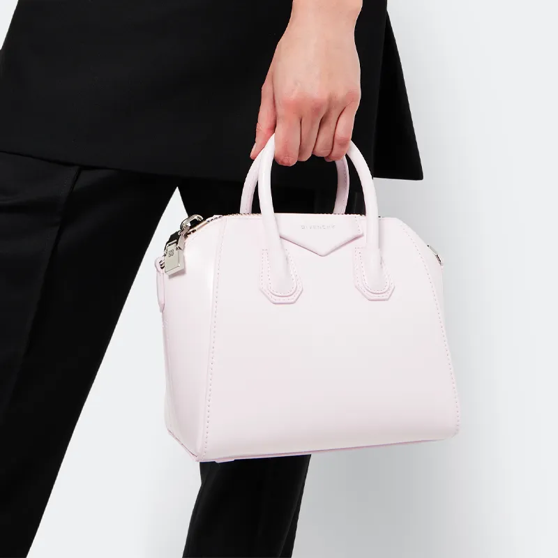 GIVENCHY Calfskin Shoulder Bag Crossbody Bag Handbag Mini Women's Pink-5