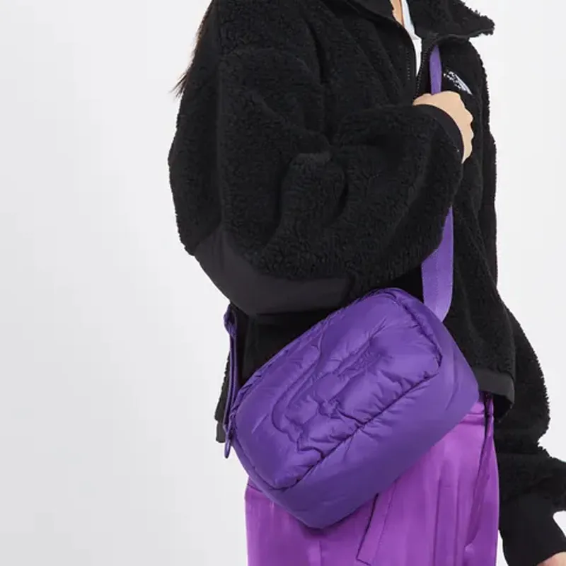LACOSTE Polyamide Shoulder Bag Crossbody Bag Unisex Dark Purple-4