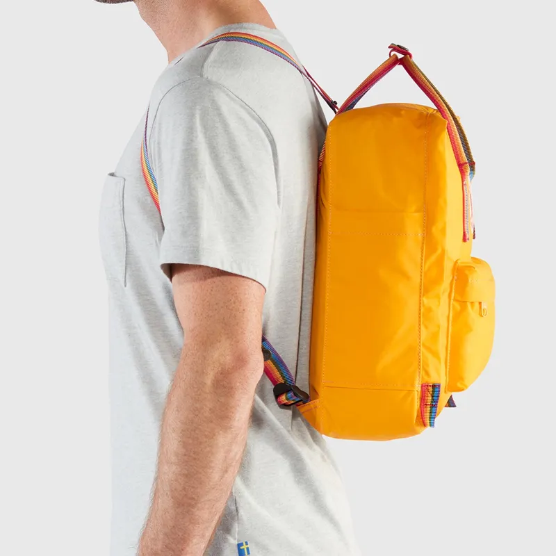 Fjallraven Polyester Rainbow Backpack Regular Unisex Orange-4