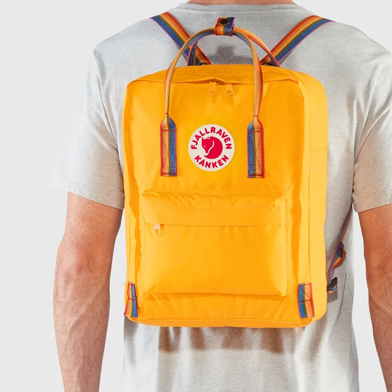 Fjallraven Polyester Rainbow Backpack Regular Unisex Orange-3