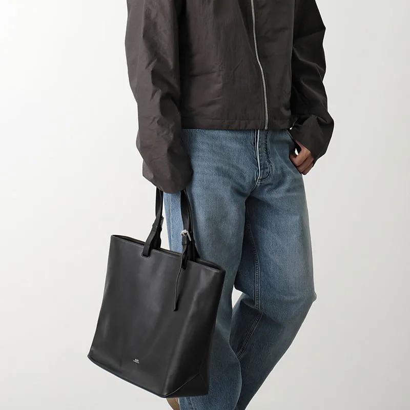 A.P.C Nino Logo Engraved Shoulder Bag-4