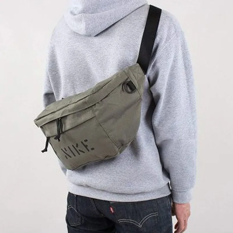 Nike Polyester One Shoulder Crossbody Fanny Pack Regular Unisex Olive Green-4