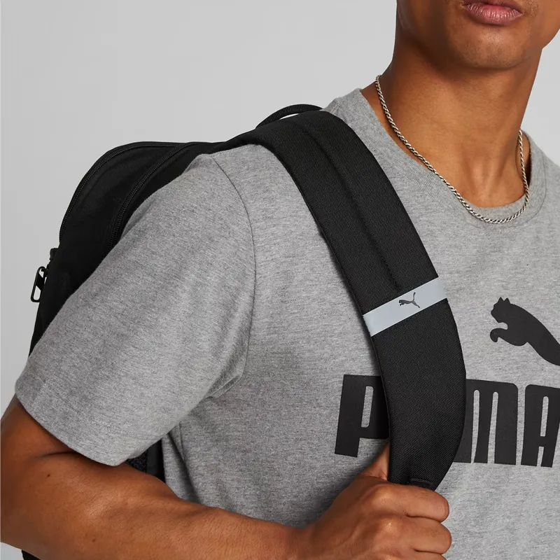PUMA Polyester Backpack Regular Unisex Black-3