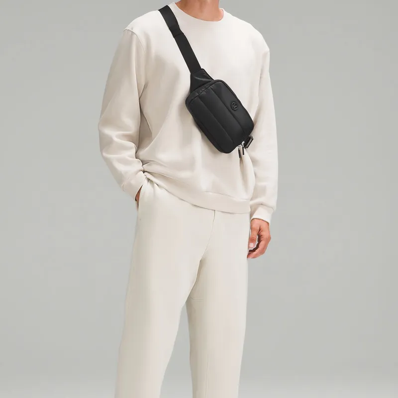 Lululemon Everywhere Nylon Sling Bag Fanny Pack Large Size Unisex Black-3