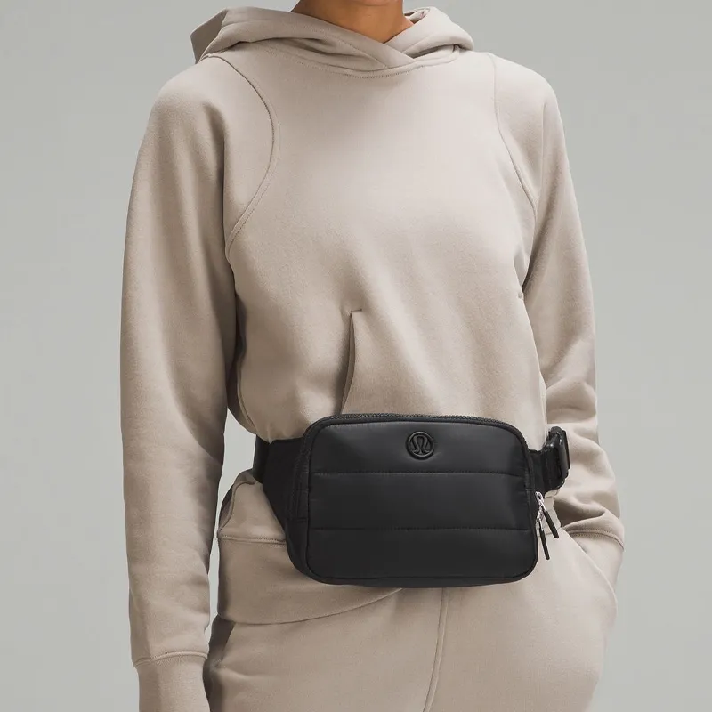 Lululemon Everywhere Nylon Sling Bag Fanny Pack Large Size Unisex Black-4